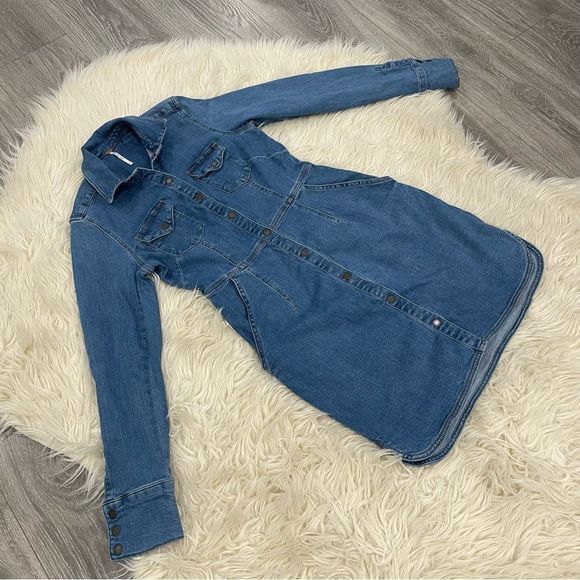 FREE PEOPLE dynomite denim dress - s - Picture 2 of 6